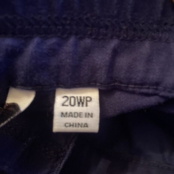 Isaac Mizrahi Wide-Leg Pants Women's 20WP Blue Stretch Pockets High-Rise Zip Fly - Picture 4 of 14